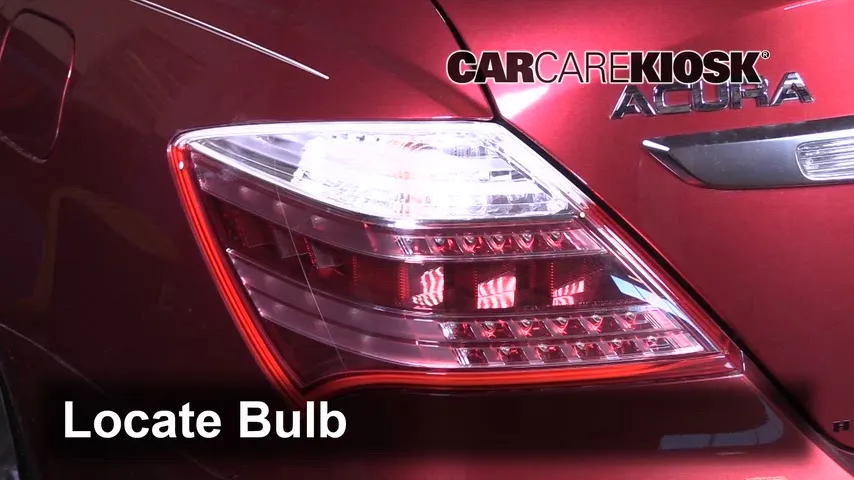 2009 Acura RL 3.7L V6 Lights Turn Signal - Rear (replace bulb)